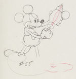 "MICKEY'S GARDEN" PRODUCTION DRAWING FEATURING MICKEY MOUSE.