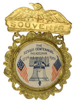 RARE BRASS FRAMED CELLULOID FOR “THE SESQUI CENTENNIAL PHILADELPHIA 1776/1926.”