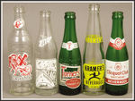 ACL SODA BOTTLE GROUP WITH INDIAN MOUND SPRINGS/JET-UP SPACE AGE/KRAMER'S.