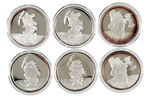 SNOW WHITE AND THE SEVEN DWARFS LOT OF TROY OUNCES OF .999 SILVER.