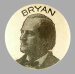 "BRYAN" 1896 SCARCE PORTRAIT LAPEL STUD.