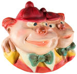 TWEEDLE DEE/TWEEDLE DUM FIGURAL STRING HOLDER.