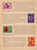 "COMBAT INSIGNIA/WAR INSIGNIA" STAMP ALBUM TRIO FEATURING DISNEY STUDIO DESIGNS.