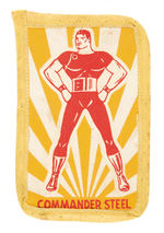 "COMMANDER STEEL" CANADIAN COMIC BOOK GLOW-IN-DARK PATCH.