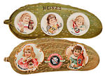 EARLY 1900s "HEINZ" TRADE CARD/POSTCARD  SEVEN PIECE LOT.