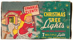 DICK TRACY CHARACTER "SPARKLE PLENTY" BOXED CHRISTMAS TREE LIGHTS SET.