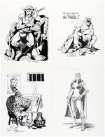 GROUP OF SIX COMIC ART FANZINES & PORTFOLIO W/LEGENDARY ARTISTS.