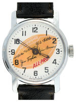 "ALL-PRO" FOOTBALL WRIST WATCH WITH FACSIMILE PLAYER SIGNATURES.