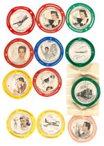 KELLOGG'S GROUP OF TWELVE MAGIC MOVING PICTURE EYE DISKS.