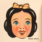 "MASKS OF THE SEVEN DWARFS AND SNOW WHITE" PUNCH-OUT BOOK.