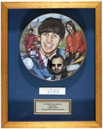 RINGO STARR #1 LIMITED EDITION PLATE/AUTOGRAPH DISPLAY.