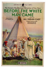 "BEFORE THE WHITE MAN CAME" ONE SHEET MOVIE POSTER.