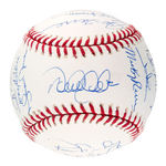 NY YANKEE GREATS 100TH ANNIVERSARY SIGNED BASEBALL PLUS GRAIG NETTLES SIGNED PHOTO.