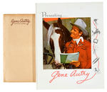 GENE AUTRY EXTENSIVE 1952 PROMO BOOK.