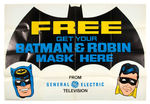 GE-TV BATMAN /ROBIN MASK AND BANNER KIT.