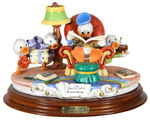 DONALD DUCK'S 50TH BIRTHDAY EXTRAORDINARY LAURENZ OF ITALY CAPODIMONTE SCULPTURE.