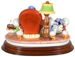 DONALD DUCK'S 50TH BIRTHDAY EXTRAORDINARY LAURENZ OF ITALY CAPODIMONTE SCULPTURE.