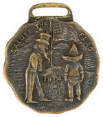 UNITED STATES AND MEXICO 1914 CRISIS WATCH FOB.