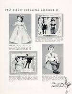 "WALT DISNEY CHARACTER MERCHANDISE 1953" RETAILERS CATALOG & RELATED MATERIAL.