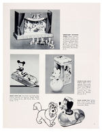 "WALT DISNEY CHARACTER MERCHANDISE 1953" RETAILERS CATALOG & RELATED MATERIAL.