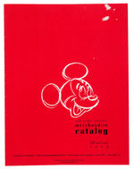 "WALT DISNEY CHARACTER MERCHANDISE 1953" RETAILERS CATALOG & RELATED MATERIAL.