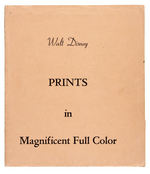 SNOW WHITE AND BAMBI LITHOGRAPHED PRINT SET IN FOLDER.