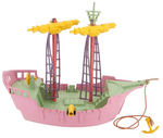 "MICKEY MOUSE OLD FASHIONED SAILING VESSEL" BOXED SET BY IDEAL.