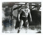 SUPERMAN SERIAL STARS AUTOGRAPHED PAIR.