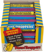 “TOPPS NAME DROPPERS” COMPLETE FULL DISPLAY BOX OF CANDY.