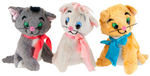 ARISTOCATS STUFFED PLUSH ANIMALS SET.