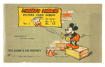 “MICKEY MOUSE” VOL. 1 GUM CARD ALBUM (SECOND VERSION) WITH COMPLETE SET OF CARDS.