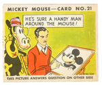 “MICKEY MOUSE” VOL. 1 GUM CARD ALBUM (SECOND VERSION) WITH COMPLETE SET OF CARDS.