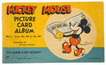 "MICKEY MOUSE PICTURE CARD ALBUM VOL. 2" WITH COMPLETE SET OF CARDS.