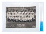 "BALTIMORE ORIOLES INTERNATIONAL LEAGUE 1924" TYPE 1 PRESS PHOTO BECKETT ENCAPSULATED.