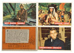 "DAVY CROCKETT" ORANGE BACK TOPPS GUM CARD SET.