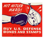 ANTI-HITLER CARTOON POSTER STAMP.