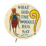 WIZARD OF OZ EARLY AND RARE VARIETY WOGGLE BUG BUTTON.