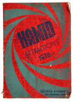 "HAMID ATTRACTIONS 1936" BOOKING AGENT ELABORATE ILLUSTRATED CATALOG.