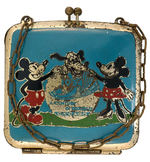 RARE MICKEY & MINNIE MOUSE 1934 EXPOSITION METAL PURSE.