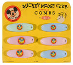 "MICKEY MOUSE CLUB OFFICIAL COMBS." FULL STORE DISPLAY.