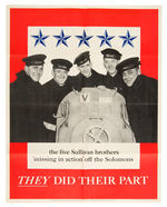 WWII “THE FIVE SULLIVAN BROTHERS” POSTER.