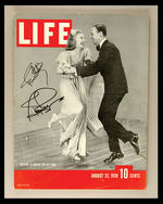 FRED ASTAIRE AND GINGER ROGERS SIGNED "LIFE" MAGAZINE.