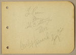 "THE THREE STOOGES" SIGNED ALBUM PAGE.