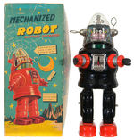 “MECHANIZED ROBOT BATTERY OPERATED” BOXED TOY.