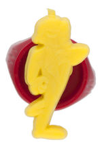 DICK TRACY GROUP OF FIVE (OF SEVEN) PLASTIC RINGS FROM 1966.