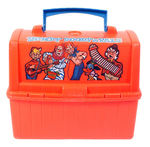 “HOWDY DOODY& PALS” PLASTIC DOME LUNCH BOX WITH THERMOS.