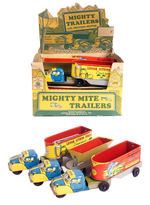 "LUPOR MIGHTY TRAILERS WITH FRICTION MOTOR" COMPLETE STORE DISPLAY.