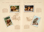 "THE ANIMAL PICTURE CARD ALBUM" ICE CREAM PREMIUM W/NEAR SET OF CARDS.