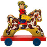 BUDDY BRONC FISHER PRICE NO. 430 PULL TOY.