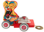 POPEYE & SWEE'PEA "METAL MASTERS" MUSICAL PULL TOY.